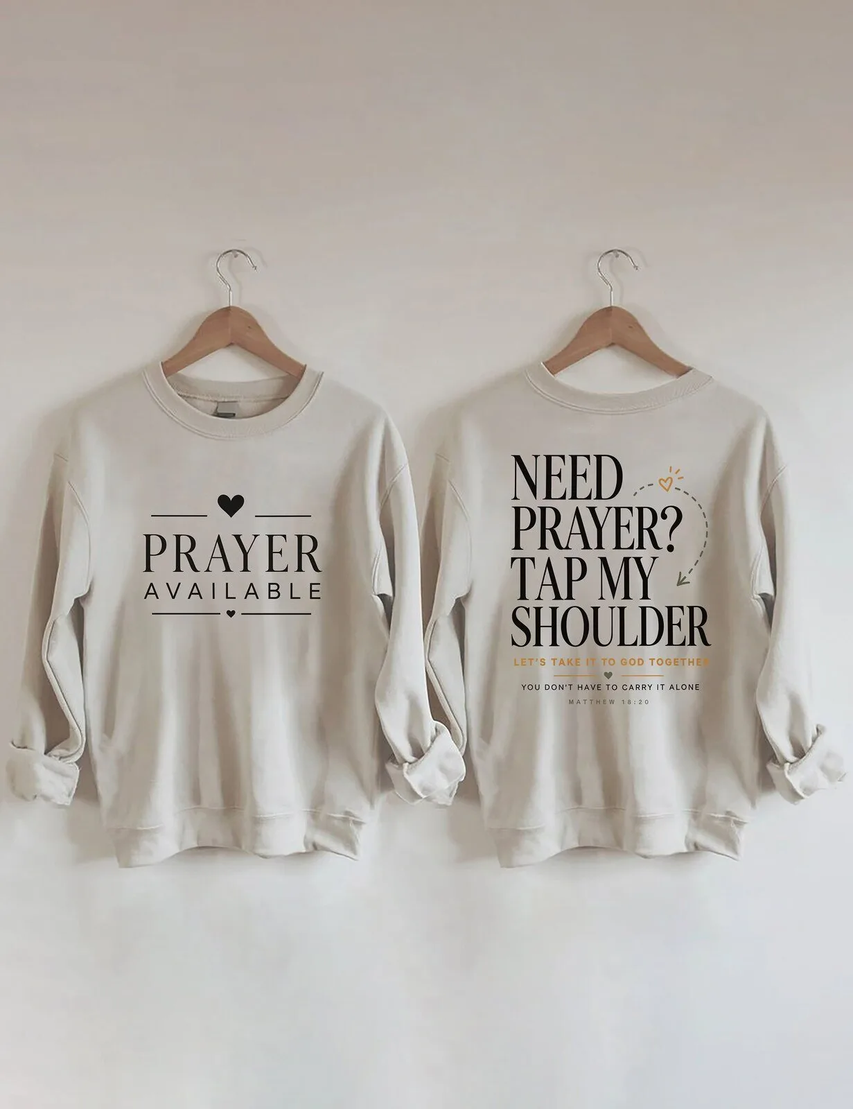 Prayer Available Need Prayer Tap My Shoulder Christian Faith Sweatshirt